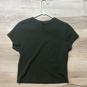 UNIQLO Baby Tee Army Green